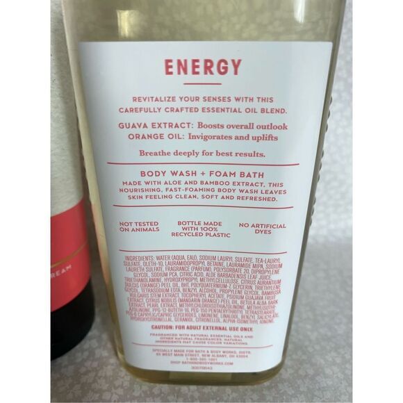 Bath and Body Works ENERGY GUAVE & ORANGE Aromatherapy 2 pc Set - Picture 3 of 5